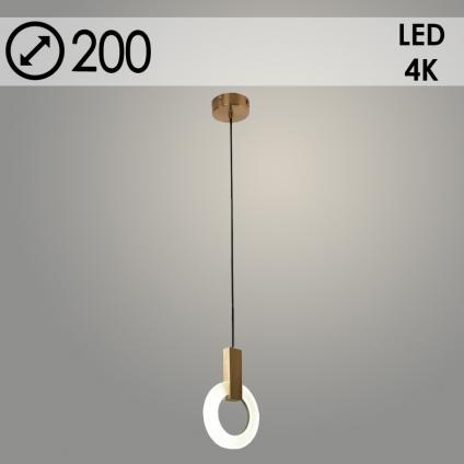 Подвес P502-200 FGD золото LED 10W 4000K d200, ZOK22